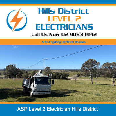 ASP level 2 electrician service truck with equipment in Hills District